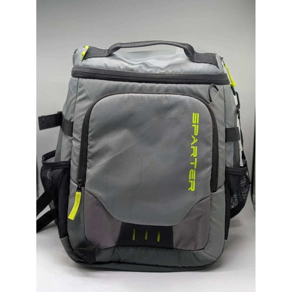 Sparter Insulated Cooler Backpack Gray Leakproof Soft Cooler 16x12x7 Hiking